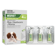 Neovet Flea and Worming for Puppies & Small Dogs Up to 4kg – Green (3pk)