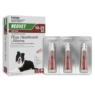 Neovet Flea and Worming for Large Dogs 10–25kg – Red (3pk)