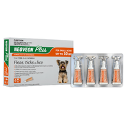 Neoveon Plus Flea & Lice Treatment for Small Dogs Up to 10kg – Orange (4pk)