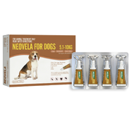 Neovela Flea And Worming for Medium Dogs 5.1kg to 10kg - Brown (4pk)