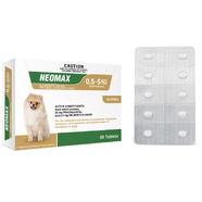 Neomax Allwormer Tablets for Small Dogs & Puppies 0 - 5kg (50pk)