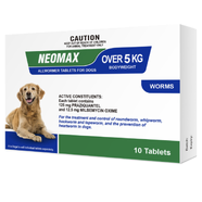 Neomax Allwormer Tablets for Dogs Over 5kg (10pk)