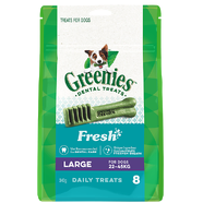 Greenies Large FRESH MINT 340gm 8 treats per pack