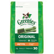 Greenies Petite Mega Pack 510gm 30 treats per pack