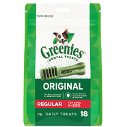 Greenies Regular Mega Pack 510gm 18 treats per pack