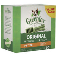 Greenies Petite Value pack 1kg  approx 60 treats per pack