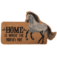 Coir Door Mat Home is where the Horse is