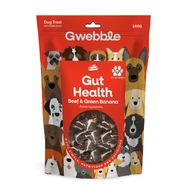 Gwebble Gut Health Dog Treats - Beef and Green Banana 
