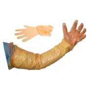 Covetrus Veterinary Long Sleeve Gloves Orange - Box of 100