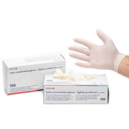 Covetrus Latex White Lightly-Powdered Examination Gloves 100pk - Large