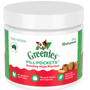 Greenies Pill Pockets Smokey Ham Flavour for Dogs - 30 Pack