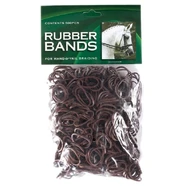 Mane Braid Rubber Bands Brown - 500pcs