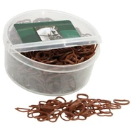 Braid-Ettes Rubber Bands Brown (800pcs/Box)