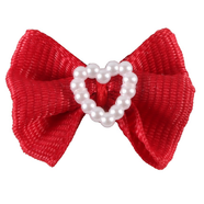 Showmaster Fancy Show Bows - 16pk (Red w/Heart)