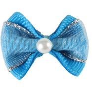 Showmaster Fancy Show Bows - 16pk (Baby Blue w/Pearl)