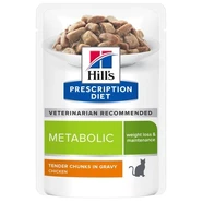 Hills Prescription Diet Feline Metabolic 12 x 85g Pouches