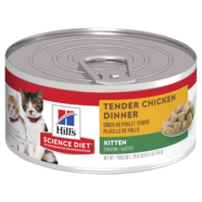 Hills Science Diet Kitten Tender Chicken Dinner Canned Cat Food 156g x 24