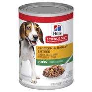 Hills Science Diet Puppy Chicken & Barley Entrée Canned Dog Food 370g x 12