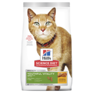 Hills Youthful Vitality Dry Cat Food for cats over 7 years Science Diet [Please choose size: 1.36 kg]