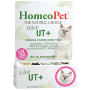 Homeopet Feline UT + Plus 15ml - **new packaging/new name - same formula***