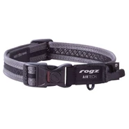 Rogz AirTech Collar for Dogs - Medium Grey