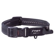 Rogz AirTech Collar for Dogs - XLarge Black