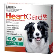 Heartgard Plus Green 6 pack - Dogs 12-22kg Monthly Heartworm Chews