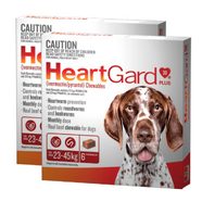 Heartgard Plus Brown 12 pack - Dogs 23-45kg, Heartworm monthly Chews