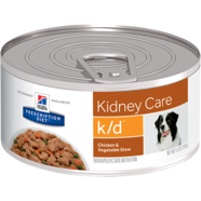 Hills Prescription Canine K/D 156gm x 24 Chicken & Vegetable Stew