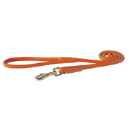 Rogz Luxury Leather Round Large 13mm Lead 1.2m [Colour: Orange]