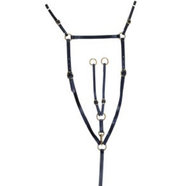 Horse Sense Brass Stockmans Breastplate COB - BLACK