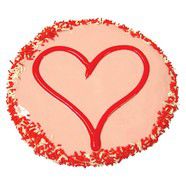 Valentines Yoghurt Frosted Large Love Heart Cake 12cm