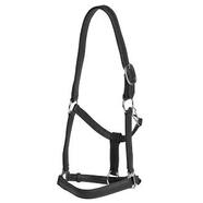 Jeremy and Lord Soft touch Leather Halter w/Adjustable Nose FULL  Black  