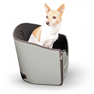 K & H Mod Safety Pet Seat for Cars Grey