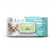 Absorb Plus Antibacterial Dog Wipes Aloe Vera 80 sheets 20 x 15cm