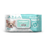 Absorb Plus Antibacterial Dog Wipes Peppermint 80 sheets 20 x 15cm