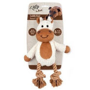 AFP Cuddle Dental Animal Dog Toy with Rope 31 x 23cm Horse