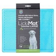 Lickimat Soother Original Slow Food Licking Mat for Dogs Extra Large - Blue
