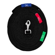 Showmaster Lunge Lead with Circle Markers - Black