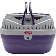 Living World Small Animal Carrier Small Purple/Grey