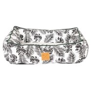 Mog & Bone Bolster Black Leaf Bed