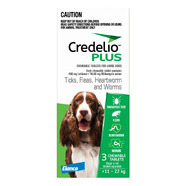 Credelio Plus Large Green 11-22kg Dog Flea Tick & Worm Chew