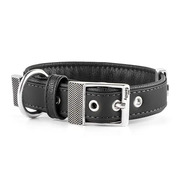 My Family Bilbao Faux Leather Collar Black Lge