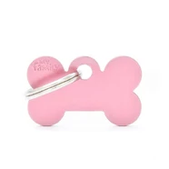 Pet ID Tag Basic Bone Pink Sml