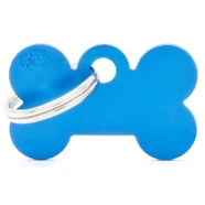 Pet ID Tag Basic Bone Blue XLge
