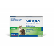 Milpro Broad Spectrum Wormer for Cats 2-8kg 2 Pack