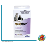 Moxiclear For Kittens, Small Cats & Ferrets up to 4 kg - 3 Pack