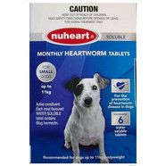 Nuheart Heartworm Tablets for small dogs up to 11kg