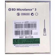 Needles BD box of 100 - Sold per box 21g 2"
