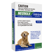 Neomax Allwormer Tablets for Dogs Over 5kg (4pk)